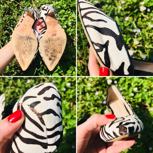 ⚡️DONATED 11/8⚡️ Zebra Pony Pumps 39 - Picture 8 of 8